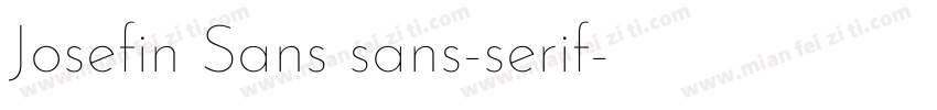 Josefin Sans sans-serif字体转换